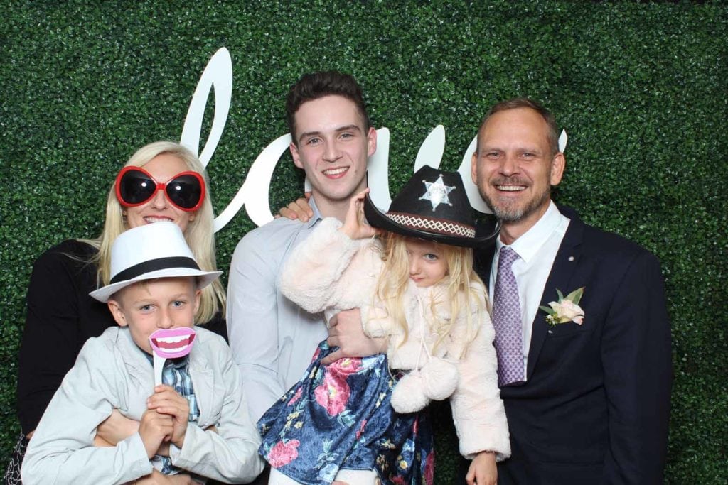 photo booth at wedding